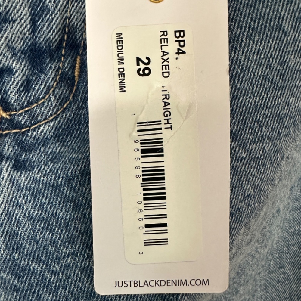 Just Black Denim Jeans - Relaxed Straight - Picture 4 of 5